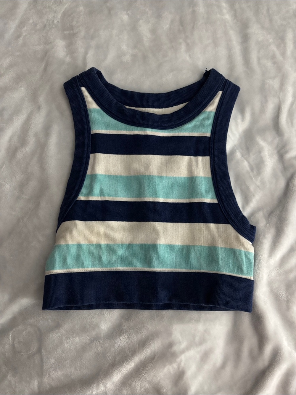 Aerie Striped Cropped Tank Top